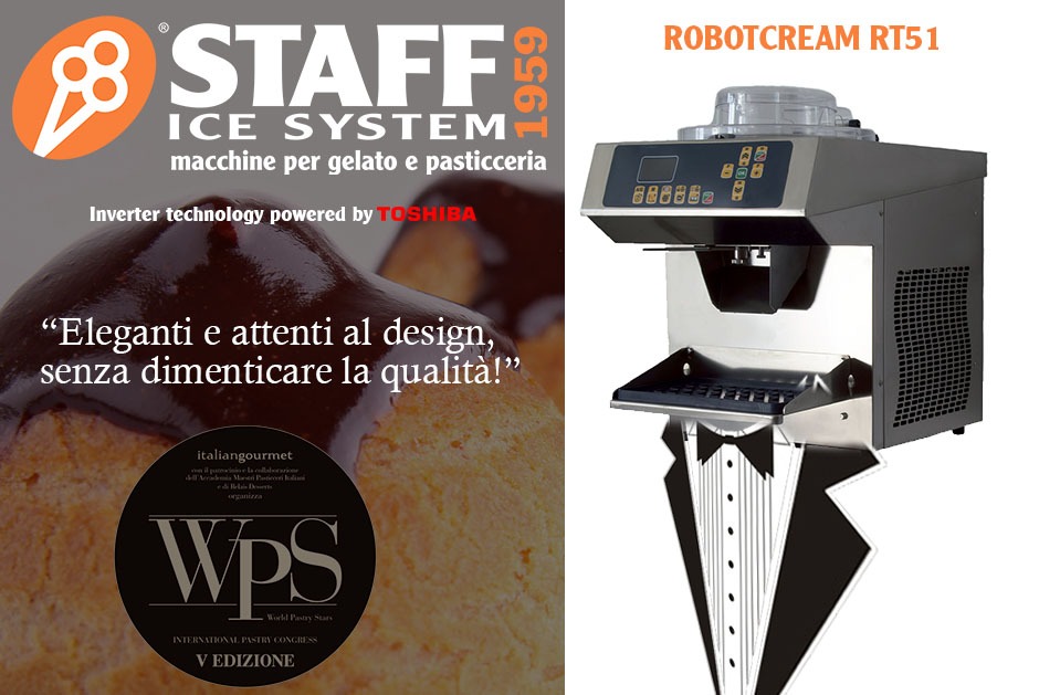 Staff Ice System at WPS 2018: for your pastry shop choose Robotcream!